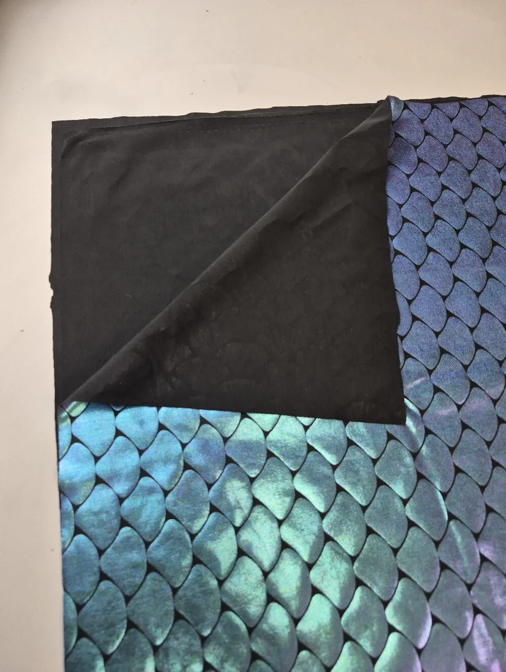 Iridescent Scale Pattern Fabric 70x34” Mermaid Costume Material
